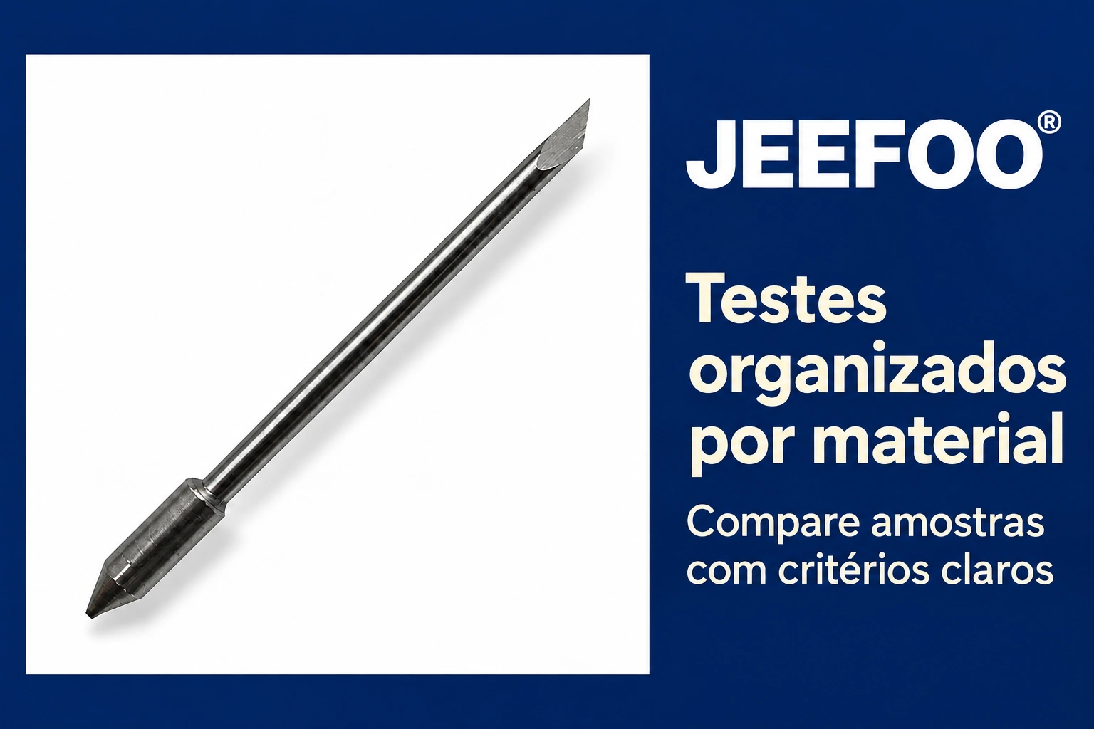 Lâminas Graphtec: como organizar testes por material